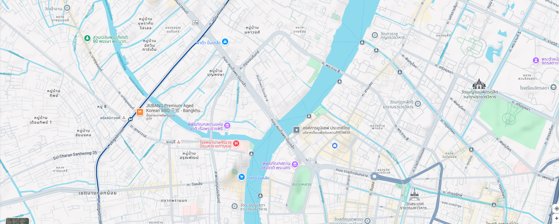 Map Chao praya Rever